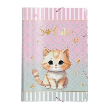 Imagem de Pasta Aba Elástica sem Lombo - So Cute Cat