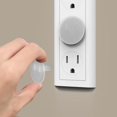 Imagem de Tampas de tomada elétrica, plugue de segurança, duas pontas, pacote com 36