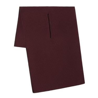 Imagem de Mile High Life | Toalha Caddy Pro Tour | 43 cm x 101 cm com fenda central de 20 cm | Textura waffle de microfibra premium (vinho vermelho)