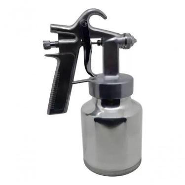 Imagem de Pistola De Tinta Baixa Pressão Ar Direto 1 Litro Em Alumínio