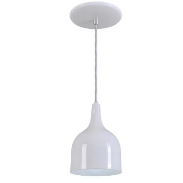 Imagem de Pendente Gota Lustre Luminária Para Balcão Em Alumínio Branco