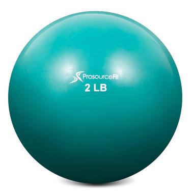 Imagem de ProsourceFit Bolas de exercício tonificantes ponderadas para pilates, ioga, treinamento de força e fisioterapia, 9 kg a 3,6 kg, codificadas por cores
