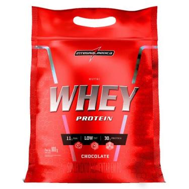 Imagem de Hipercalórico Integralmedica Nutriwhey 900g Pouch, Chocolate