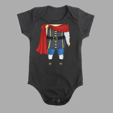 Imagem de Body Manga Curta Techmalhas Estampa Cavaleiro Rei-Unissex