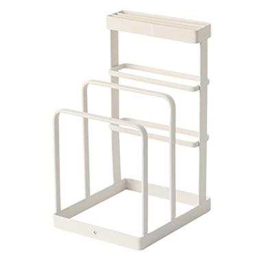Imagem de Bloque de facas com suporte para tábua corte Organizador cozinha tampa panela Rack secagem armazenamento contador