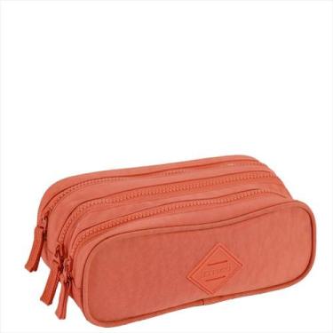 Imagem de Estojo Sestini 3 divisórias crinkle apricot