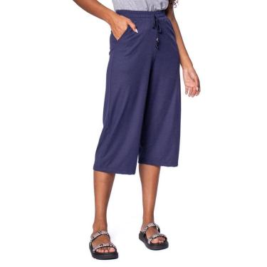 Imagem de Calça Pantacourt Feminina Bruna e Bia Canelada Preto-Feminino