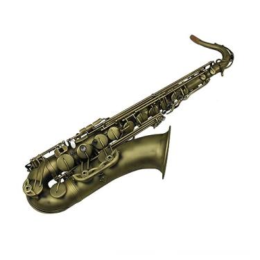 Imagem de Instrumento profissional de sopro de madeira para saxofone tenor de bronze antigo
