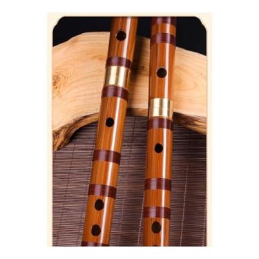 Imagem de Flauta profissional para flauta de bambu para adultos tocando E Tune F Tune Flauta Transversa Instrumento de flauta (uma tecla menor)