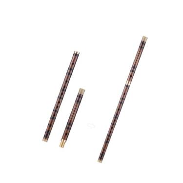 Imagem de Flauta de bambu vintage D afinada flauta amarga conectável desempenho profissional instrumento musical tradicional feito à mão