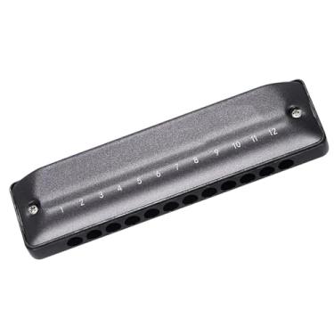 Imagem de Gaita profissional de 12 furos Blues Harmonica Diatônica Baixo Harpa Bonito Instrumento de Tocar (Cor: E)