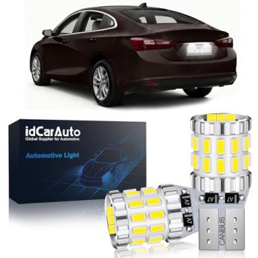 Imagem de idCarAuto 194 168 2825 W5W T10 lâmpadas LED pacote com 2 – 6000K branco, 3030 chips, luzes de substituição interior/exterior do carro (para Chevrolet Malibu (2010-2018))