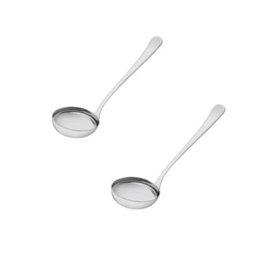 Imagem de Kit 2 Conchas Médias 23,5 cm em Aço Inox – Para Feijão, Sopa, Caldos e Molhos – Utensílios de Cozinha Duráveis