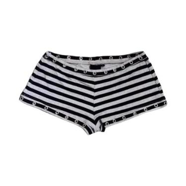 Imagem de Shorts Ultra Curtos Sexy De Verão Y2K Com Decoração De Anel De Metal E