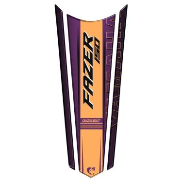 Imagem de Adesivo Faixa Gravata Resinado Tanque Moto Fazer 150 Laranja Laranja