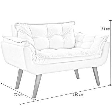 Imagem de Poltrona Namoradeira 2 Lugares Opalla Base Palito D Salla Bordô
