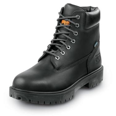 Imagem de Bota masculina Timberland Pro 15,24 cm Direct Attach, EH, antiderrapante, impermeável, Preto, 11.5