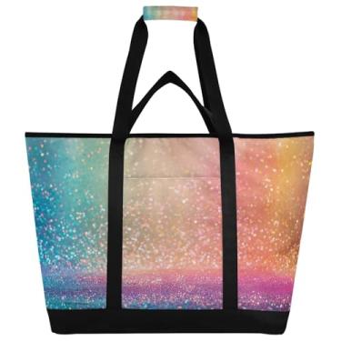 Imagem de STAYTOP Grande bolsa térmica térmica, linda lavanda dobrável para cozinha, reutilizável, lancheira, à prova de vazamento, sacola para compras, comida, viagem, praia, acampamento