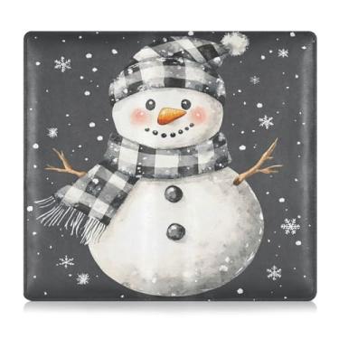 Imagem de CEBUGI Lindo porta-luvas com porta-luvas de carro e seguro de boneco de neve para organizador de documentos, 12,5 cm x 24 cm