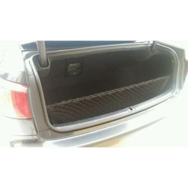 Imagem de Trunknets Inc Rede de carga porta-malas estilo envelope para Lexus IS250 2006-2013, IS350 2006-2012, IS F 2008-2014 - malha de nylon/poliéster preta - Fecho de gancho - compatível com carro