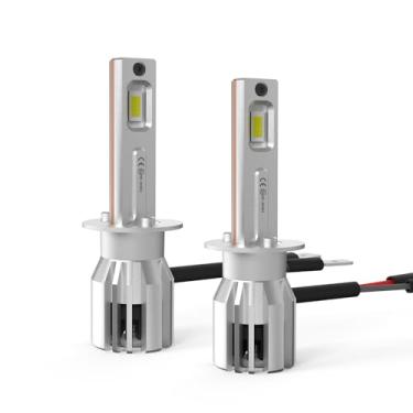 Imagem de Lâmpada de Farol LED H1 Encaixe 1:1 5500K Branca H1 448 Lâmpada de Farol de Carro LED Canbus Sem Erro 448 12V 55W Farol Alto 400% Mais Brilhante Pacote com 2