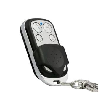 Imagem de Controle Remoto Copiador 433 MHz, 4 Botões, Portão e Alarme, Azul com Preto, Sem Fio, 12V, Modelo KA-1168