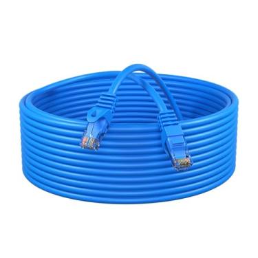 Imagem de Cabos Direct Online Cat6 Blue Ethernet Patch Cable RJ45 para rede, PS4, Xbox, Modem, roteador, PC, laptop, Smart TV, Azul, 1.5ft