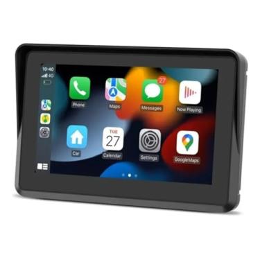 Imagem de Central Multimídia MP5 para Moto com CarPlay Android Auto, Tela Touch 5 Polegadas, Bluetooth, GPS, Resistente à Água IP67, Preto