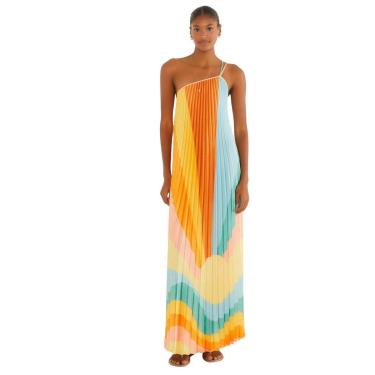 Imagem de Vestido Farm Rio Plissado Paisagem Carioca-Feminino