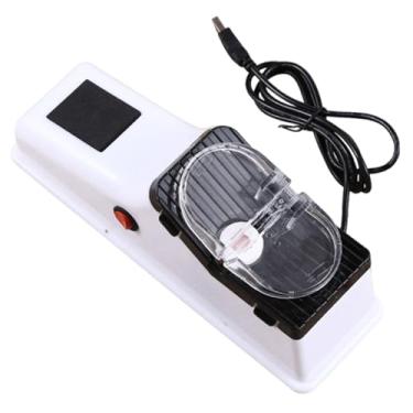 Imagem de Baoblaze Afiador de facas elétrico USB com base estável e antiderrapante, para uso doméstico, profissional, premium, leve e portátil, dupla face.