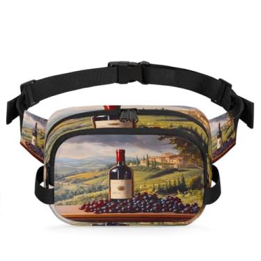 Imagem de Pochete de gato azul amarelo para mulheres e homens com alça ajustável, bolsa transversal, bolsa de peito, bolsa tiracolo, Cor 22