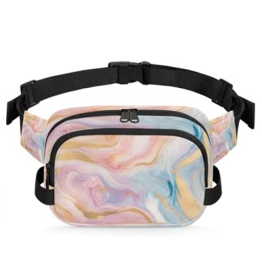 Imagem de Pochete psicodélica de margaridas coloridas para mulheres e homens com alça ajustável, bolsa transversal, bolsa de peito, bolsa tiracolo, Cor 6