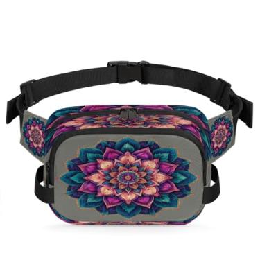 Imagem de Pochete de flores coloridas de girassol para mulheres e homens com alça ajustável, bolsa transversal, bolsa de peito, bolsa de bumbum, Cor 22