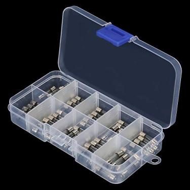 Imagem de Hyuduo 50pcs Vidro de Sopro Rápido Fusível de Fusível de Brilho Fusível 10 Valores Conjunto de 20mm 0,2a-20a Rohs Certificado Com Caixa Pequena para Projetos Eletrônicos