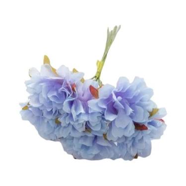 Imagem de 18 Peças De Flores Artificiais De Cravo De Seda Para Decoração De Nata