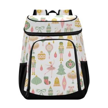 Imagem de Bolsa térmica abstrata de estrelas judaicas, triângulos, praia, 36 latas, à prova de vazamento, para almoço, piquenique, pesca, caminhadas, acampamento, praia, enfeites de Natal, 33 x 20 x 43 cm