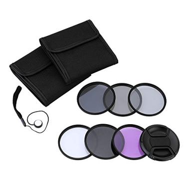 Imagem de Kit de Fotografia 72mm CPL FLD ND2 ND4 ND8 Polarizador Circular Fluorescente Densidade Neutra para Câmeras DSLR com Capa Lente Corda e Sacos Armazenamento