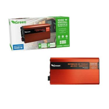 Imagem de Inversor De Tensão Senoidal 1000W 12V 220V Tomada Com Usb - Green
