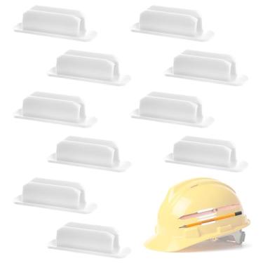 Imagem de ZGQHZR 10 porta-canetas de silicone para parede, suporte de lápis adesivo para prancheta, mesa de estudante, sala de aula (branco)