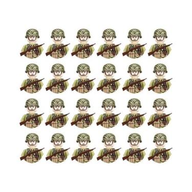 Imagem de Figuras Militares Da Segunda Guerra Mundial Blocos De Montar Exército 