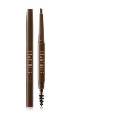 Imagem de Wemay Lápis de sobrancelha com pincel de sobrancelha feminino maquiagem sobrancelha lápis cosmético