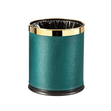 Imagem de Caixote do lixo de camada dupla lata de lixo redonda sem tampa Latas de lixo grandes para casa de banho sala de estar casa de banho escritório cesto de resíduos de papel rubbis