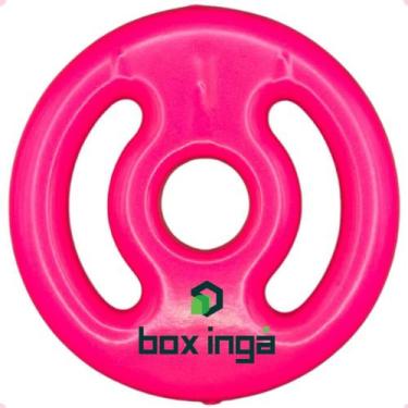 Imagem de Anilha Emborrachada 1Kg - Rosa - BOX INGÁ