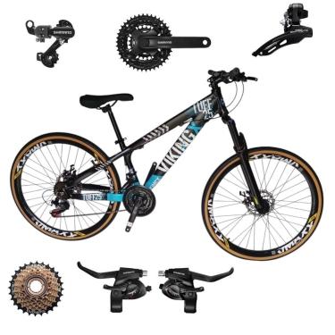 Imagem de Bicicleta 26 VikingX T25 21v Freeride  SHIMANOS Pneu Slick Fino Fx Amarela1.50-Unissex