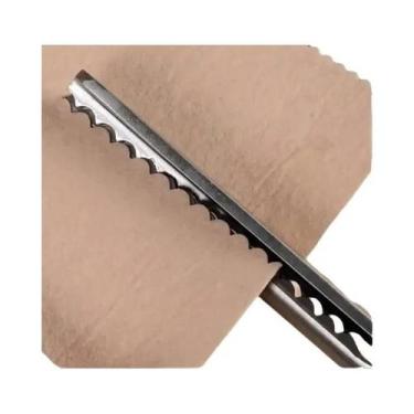 Imagem de Tesoura De Costura Profissional Em Aço Inoxidável Com Corte Em Zigue-Z