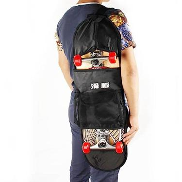 Imagem de SPYMINNPOO Bolsa de Ombro para Skate, à Prova D'água, Profissional, para Armazenamento de Skate de 31/32 Espaços, Mochila Longboard para Patinadores