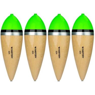 Imagem de THKFISH Bobbers de pesca, boias de pesca, boias para pesca, balsa, boias para pesca com cabeça de aço, boias flutuantes de água doce e salgada