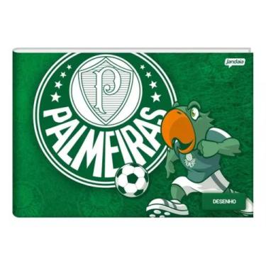 Imagem de Caderno Palmeiras Brochura Desenho 40 Folhas Licenciado - Jandaia