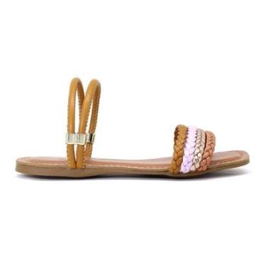 Imagem de Sandália Rasteira Feminina. Laura Sofia Trança-Feminino