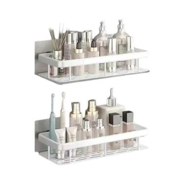 Imagem de Prateleira De Banheiro Em Liga De Alumínio Sem Furação 1/2/3 Peças Sup